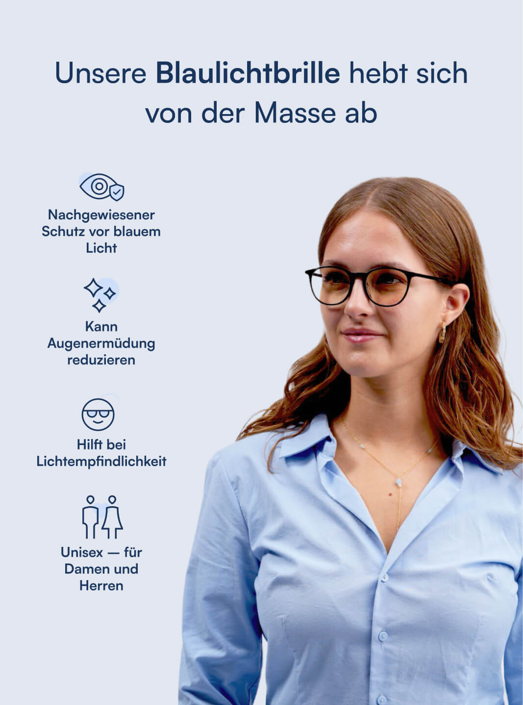 Meridian Blaulichtfilter Brille