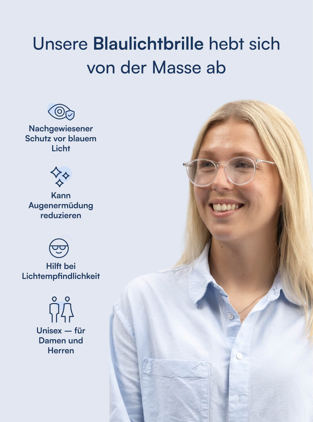 Meridian Blaulichtfilter Brille
