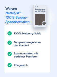 Spannbettlaken aus 100 % Maulbeerseide (OEKO-TEX) Dunkelgrau