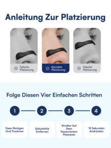 Magnetische Nasenpflaster (Besser Atmen & Anti-Schnarch)