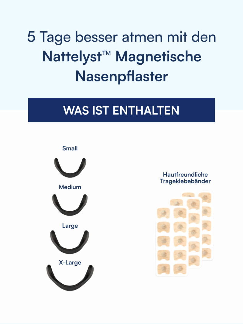 Magnetische Nasenpflaster (Besser Atmen & Anti-Schnarch)