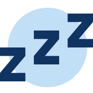 Microsoft OneDrive Logo mit hellblauem Kreis und drei dunkelblauen Z-förmigen Linien