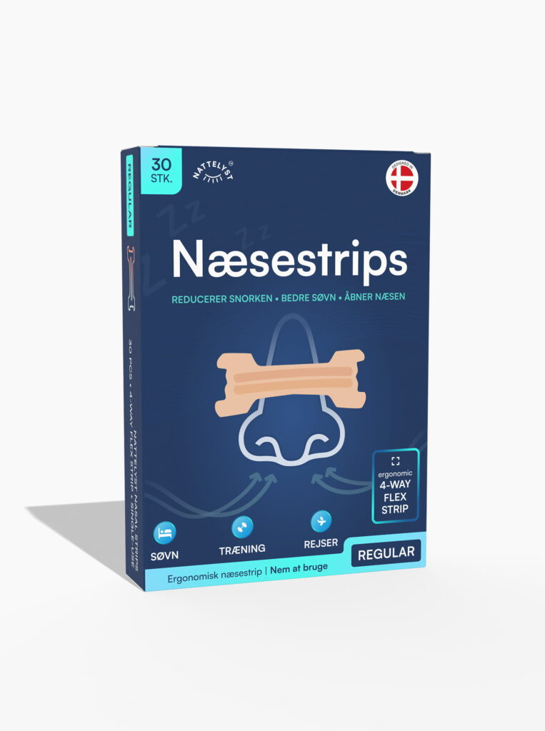 Blaue Packung Nasenstrips mit 30 Stück – öffnet die Nase, reduziert Schnarchen und verbessert den Schlaf