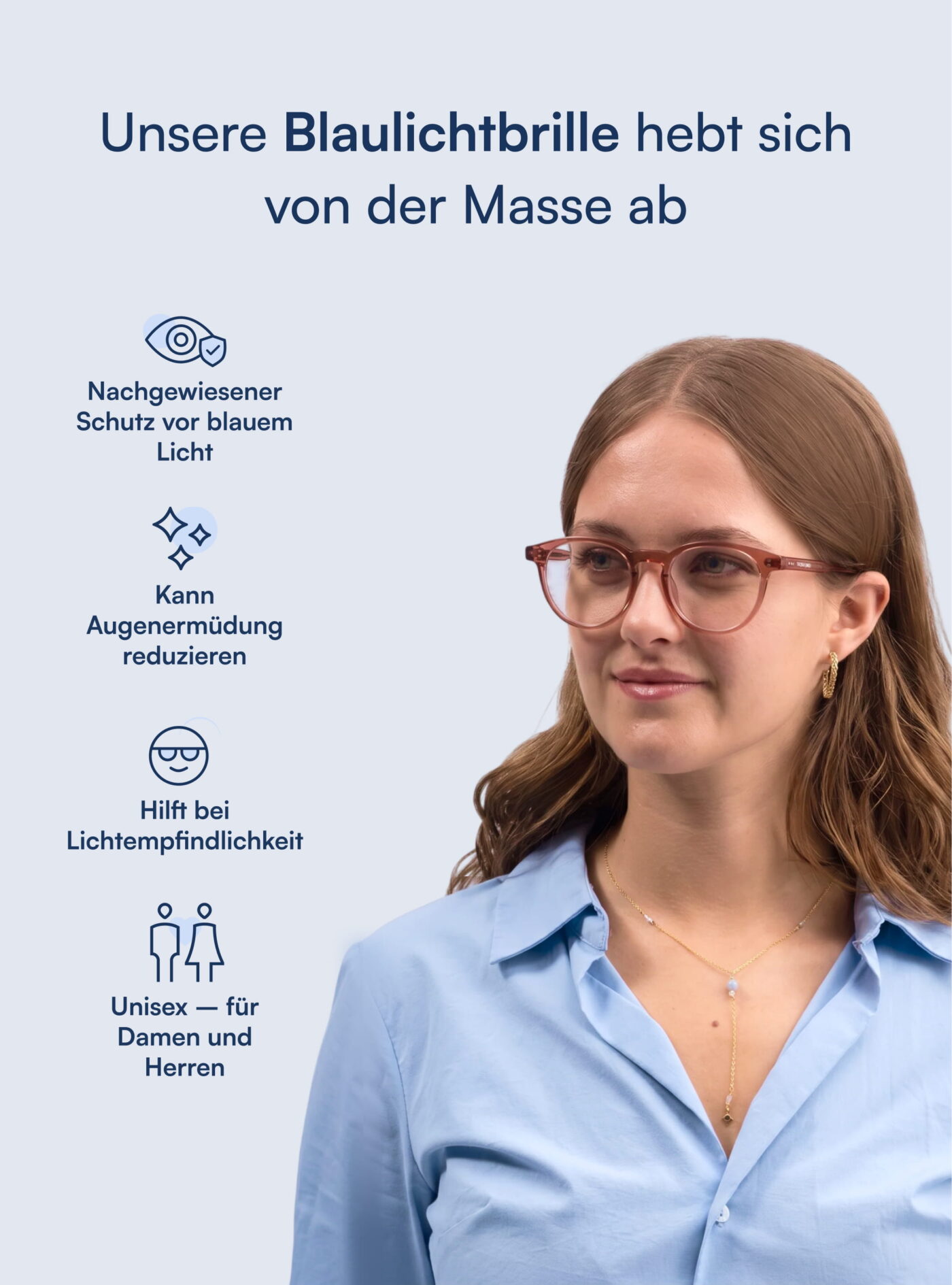 Amber Blaulichtfilter Brille