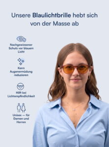 Amber Blaulichtfilter Brille