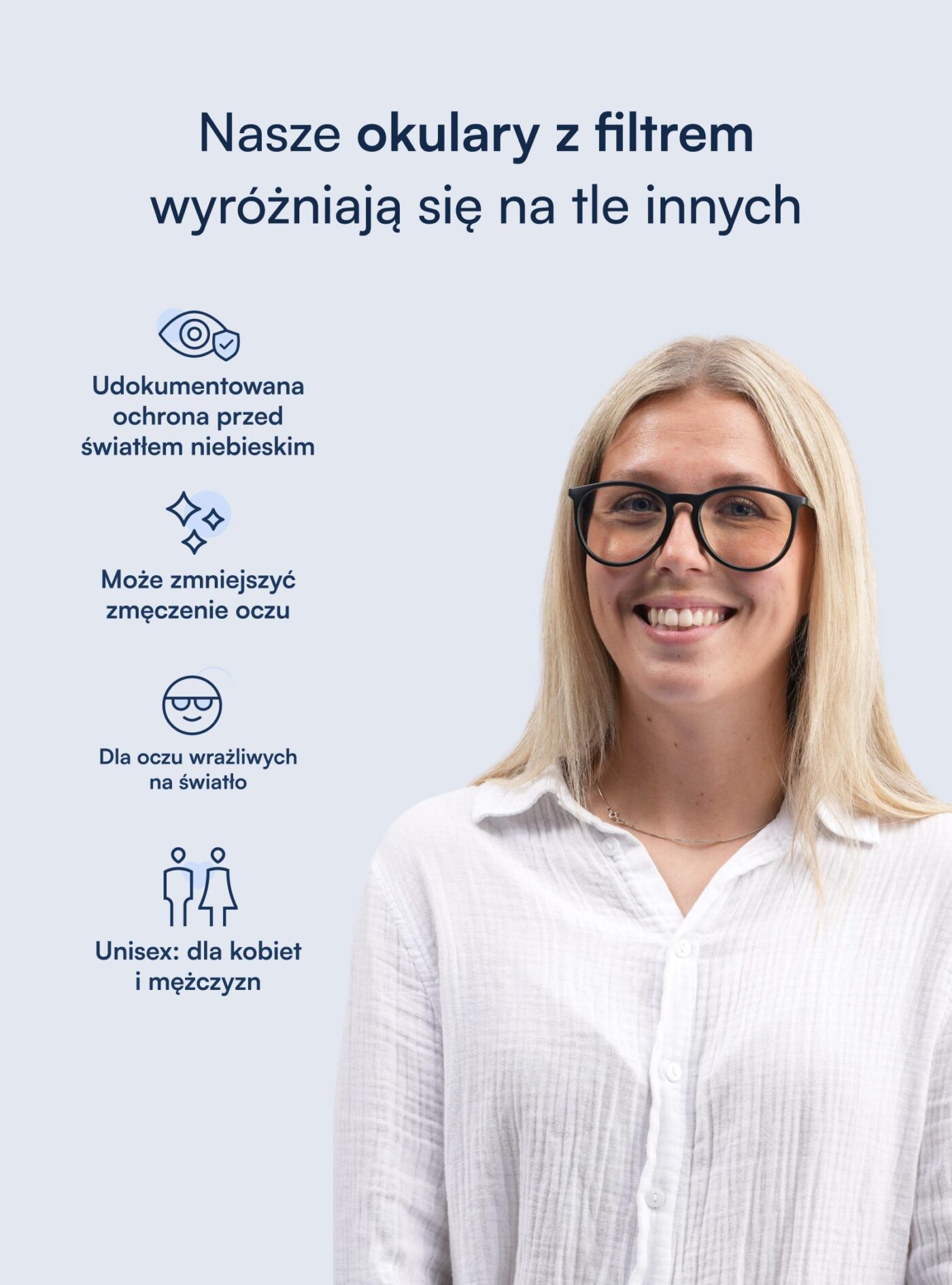 ORION okulary z filtrem światła niebieskiego