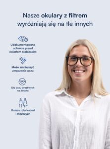 ORION okulary z filtrem światła niebieskiego