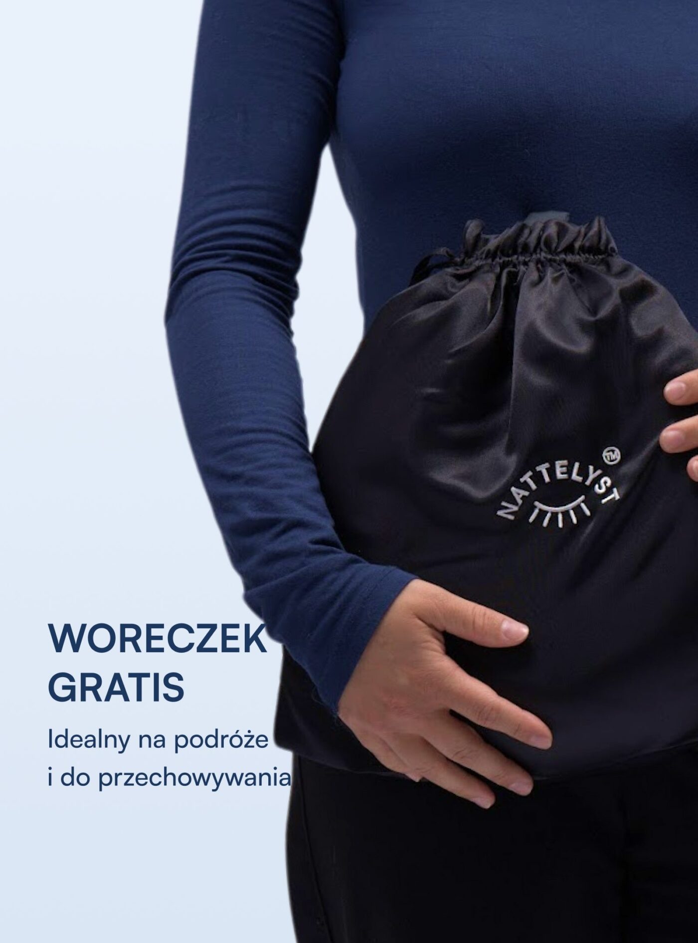 Poduszka podróżna ze 100% jedwabiu morwowego (OEKO-TEX)