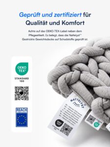 Nattelyst™ Gestrickte Gewichtsdecke